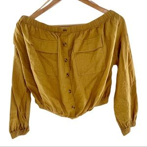 Rebels & Lovers crop top mustard